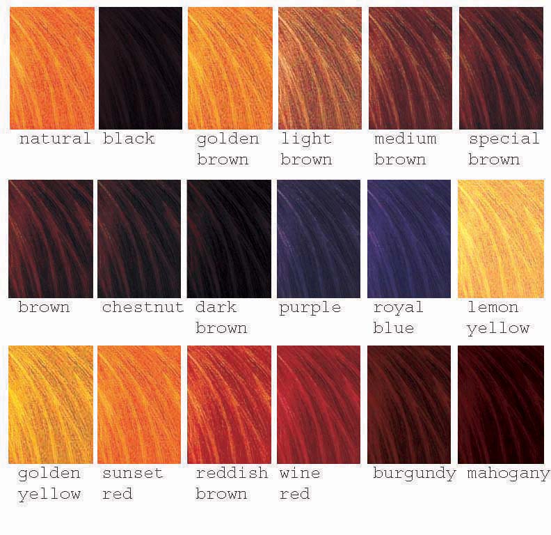 rainbow henna color chart henna hair dyes henna hair natural hair ...